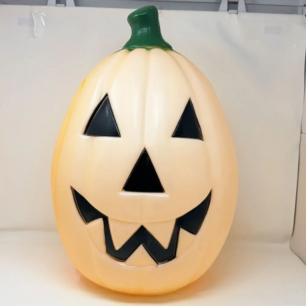 General Foam Halloween Pumpkin Jack O Lantern Blow Mold 24 Inch Lighted Tested